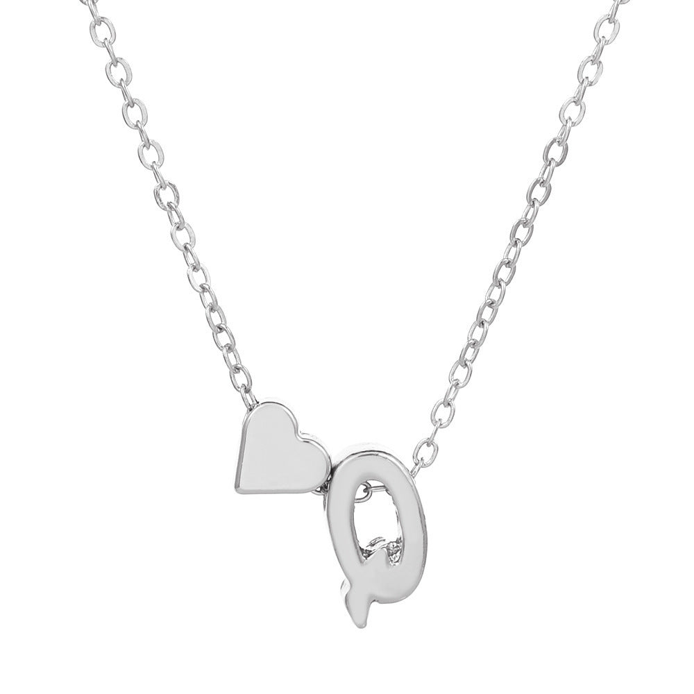 🔥Last Day $9.99📿Tiny Initial Necklaces Heart Letter A-Z