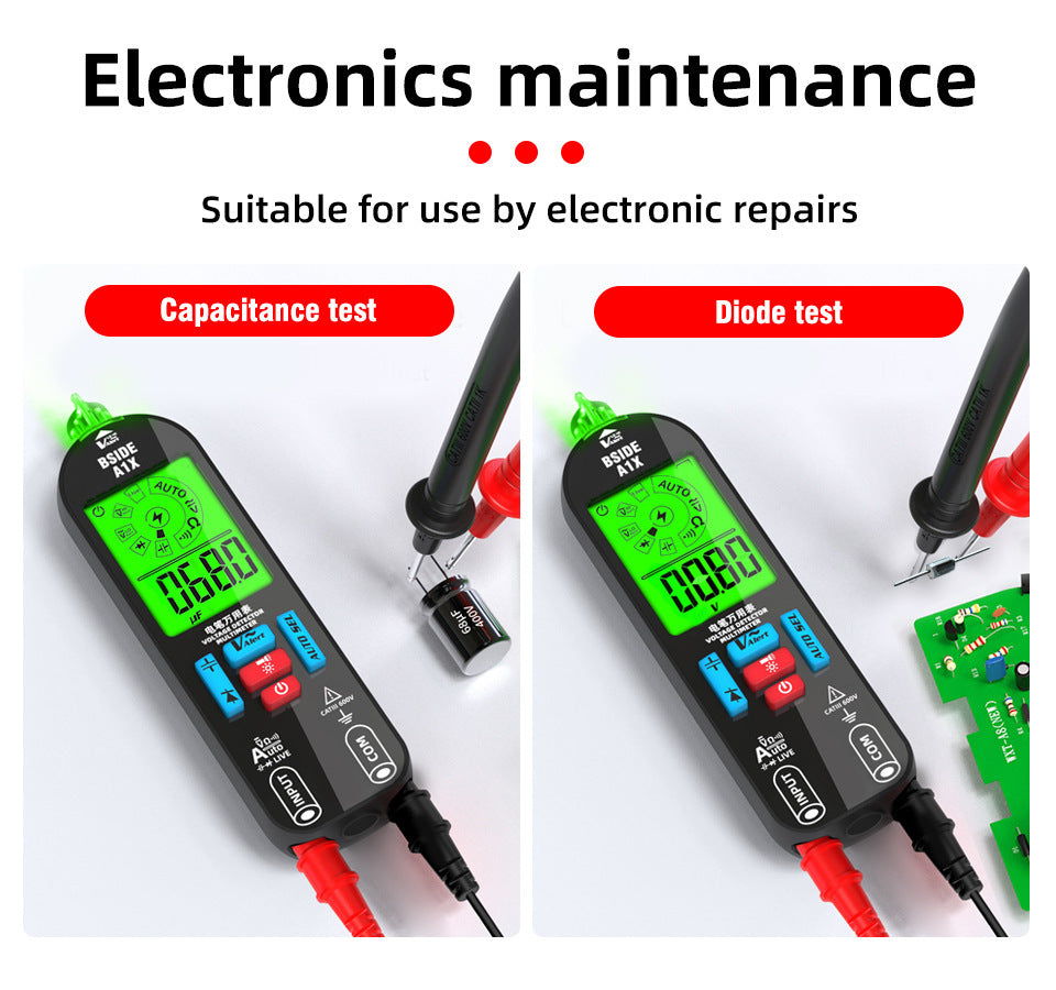 Mini Digital Electroprobe Multimeter Automatic Range A1X Rechargeable