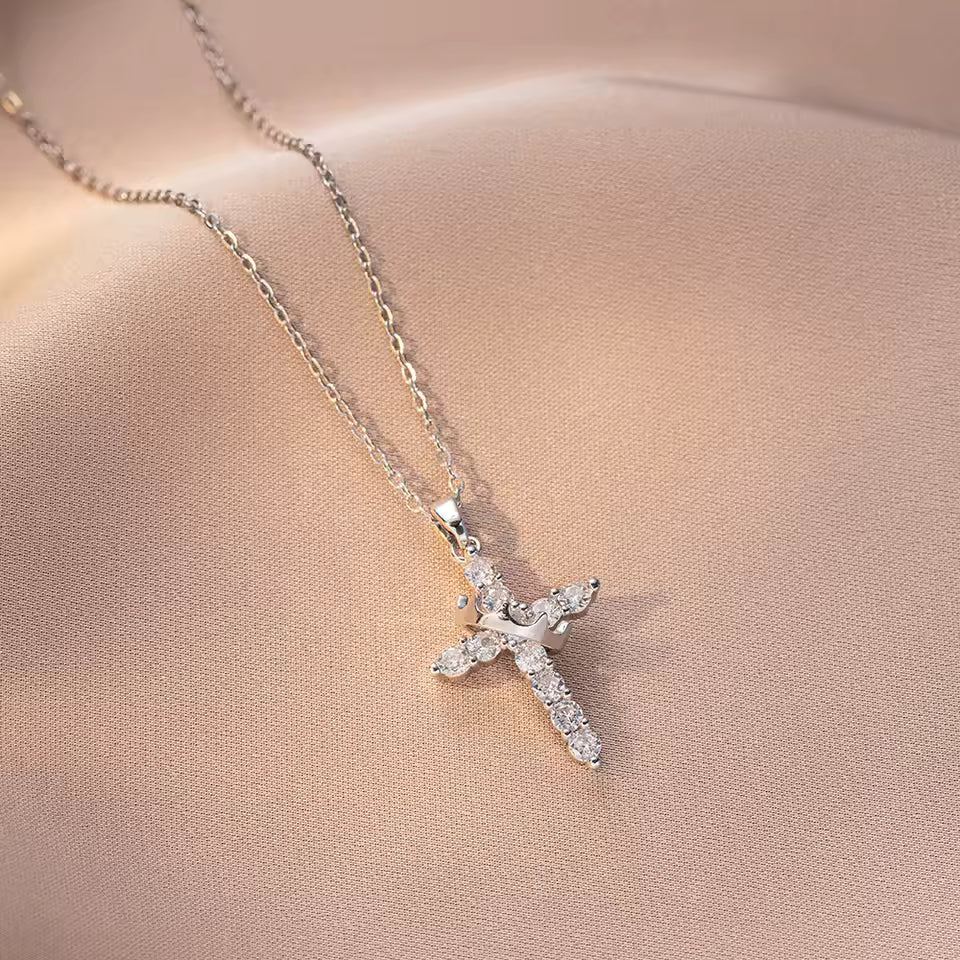 【LAST DAY 49% OFF】Crown Cross Faith Necklace