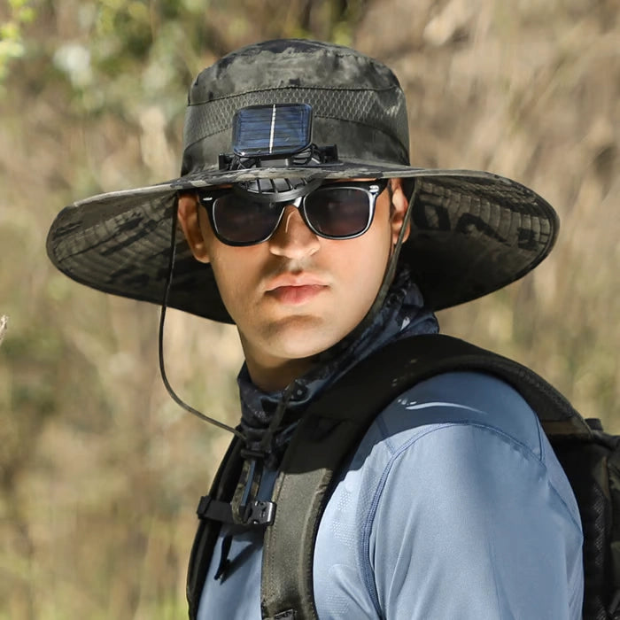 🎁Best father‘s Day Gifts❤2025 New Ultralight Solar Fan Sun Hat – Lighter Than a Baseball!⚾(Only 11oz)