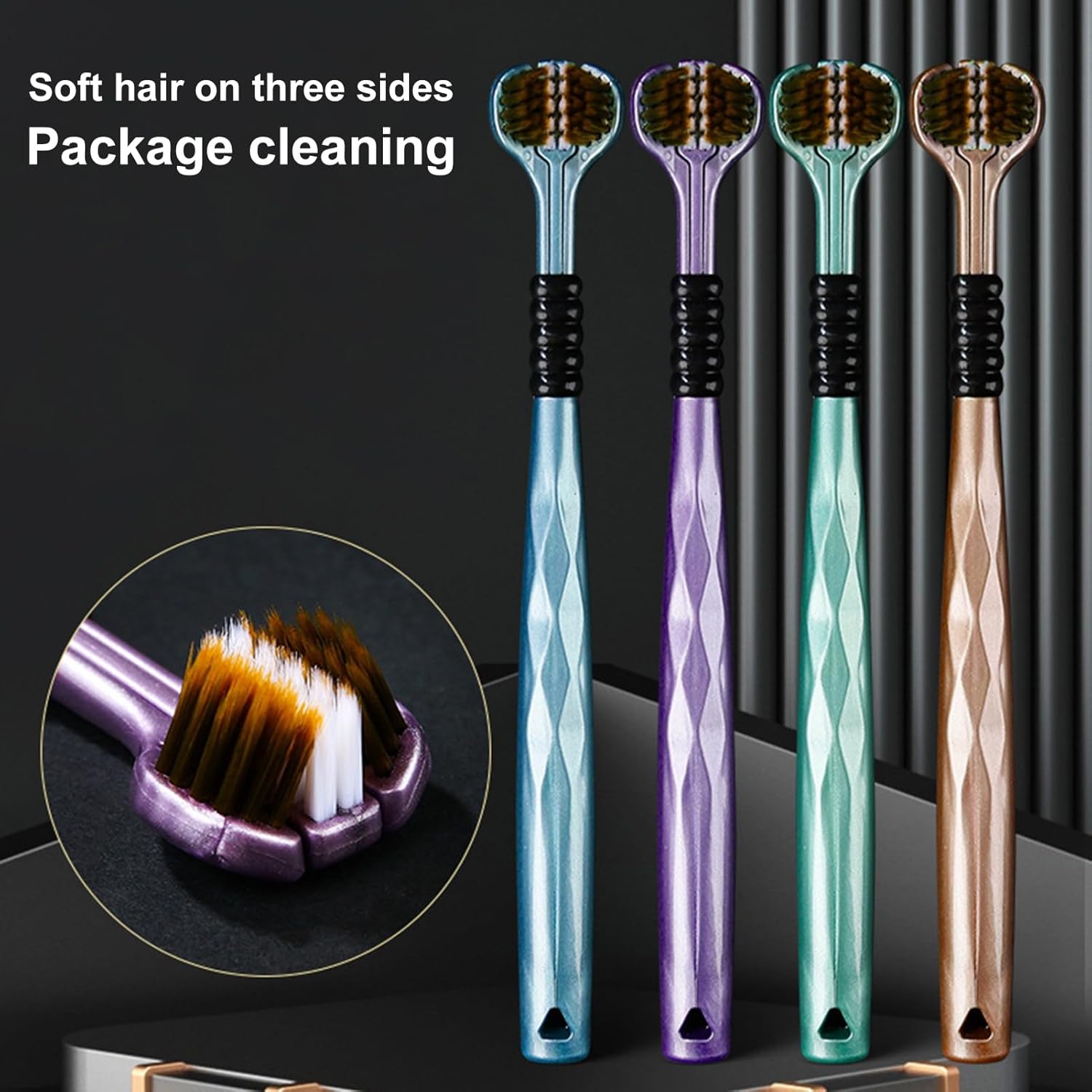 🔥2024 Newest 3-Sided Soft Bristle Toothbrush