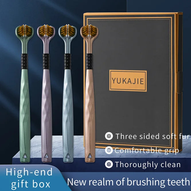 🔥2024 Newest 3-Sided Soft Bristle Toothbrush