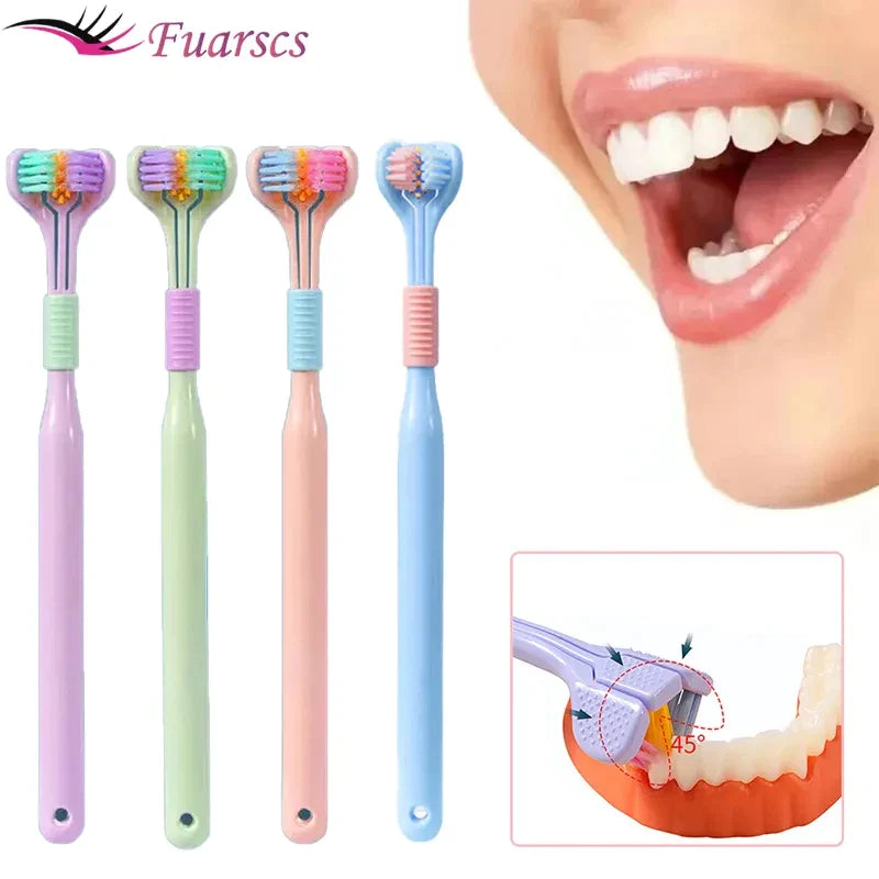 🔥3D Stereo Three-Sided Toothbrush The Ultimate in oral care Innovation