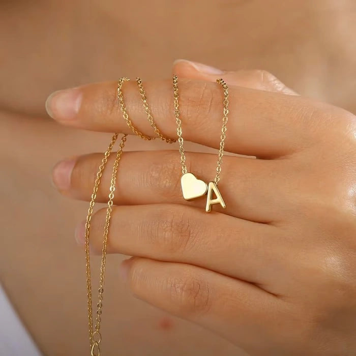 🔥Last Day $9.99📿Tiny Initial Necklaces Heart Letter A-Z