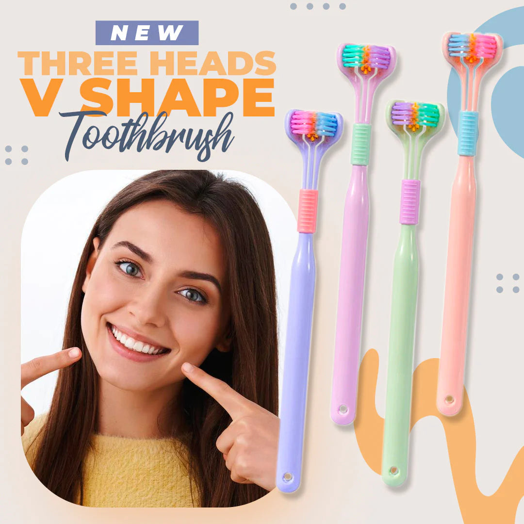 🔥3D Stereo Three-Sided Toothbrush The Ultimate in oral care Innovation