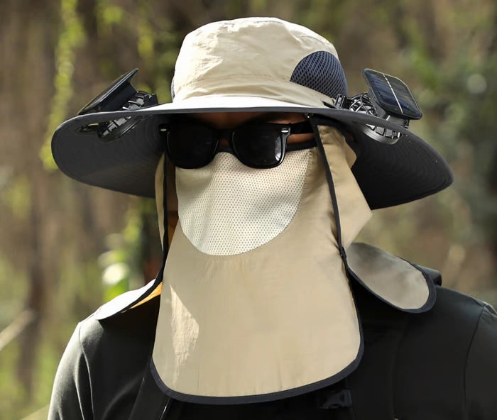 🎁Best father‘s Day Gifts❤2025 New Ultralight Solar Fan Sun Hat – Lighter Than a Baseball!⚾(Only 11oz)