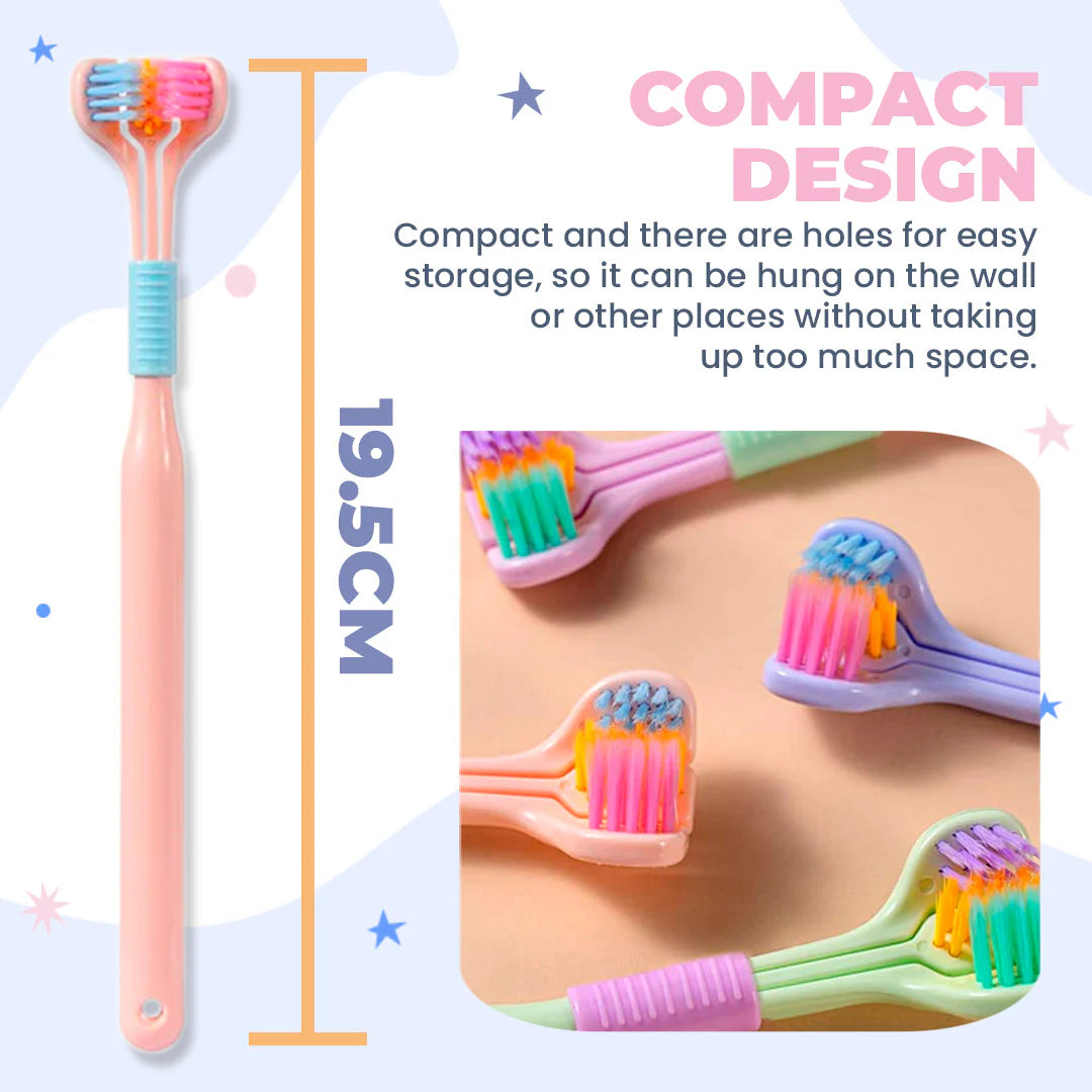 🔥3D Stereo Three-Sided Toothbrush The Ultimate in oral care Innovation