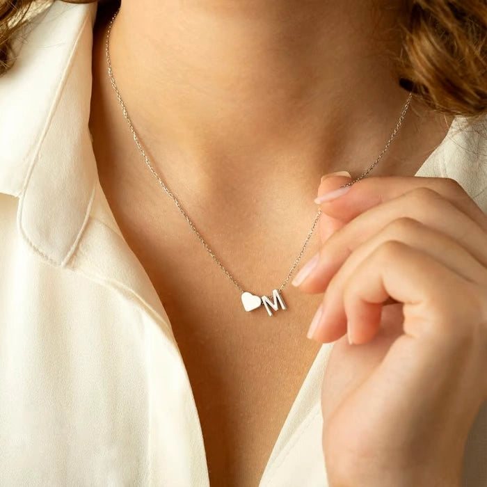 🔥Last Day $9.99📿Tiny Initial Necklaces Heart Letter A-Z
