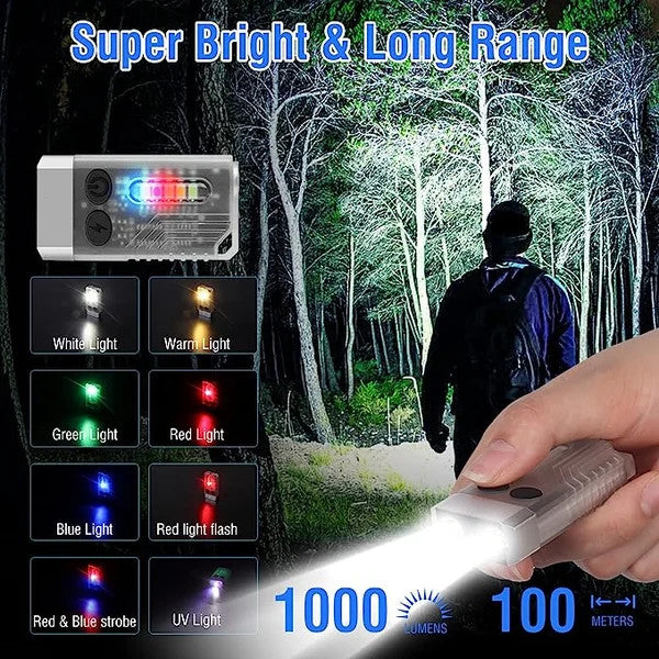 🔥Mini Torch Sound And Light Warning Security Defense - Super Bright 1000 Lumens