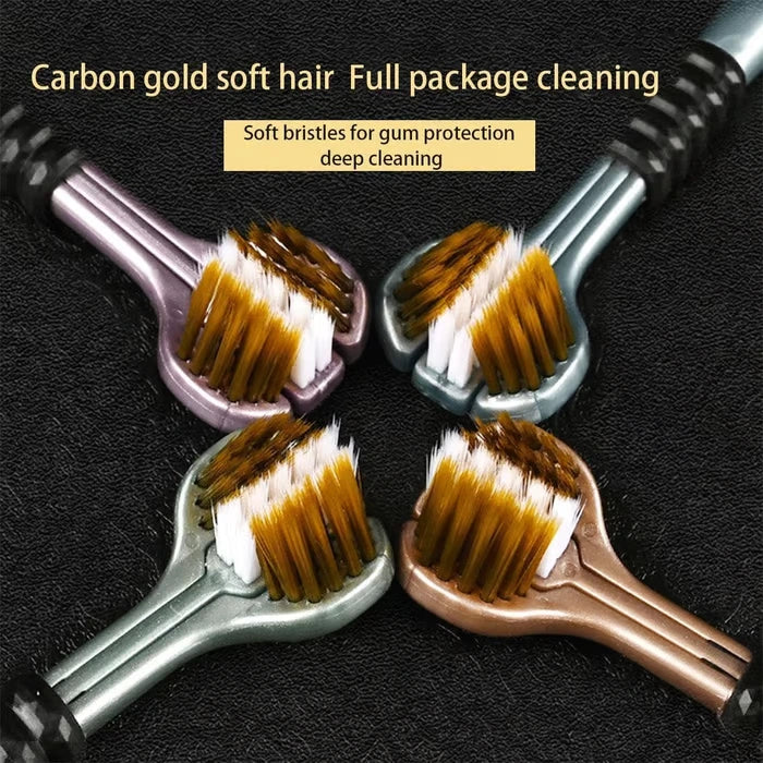 🔥Hot Sale🔥Tri-Head Multi-Angle Cleaning Toothbrush