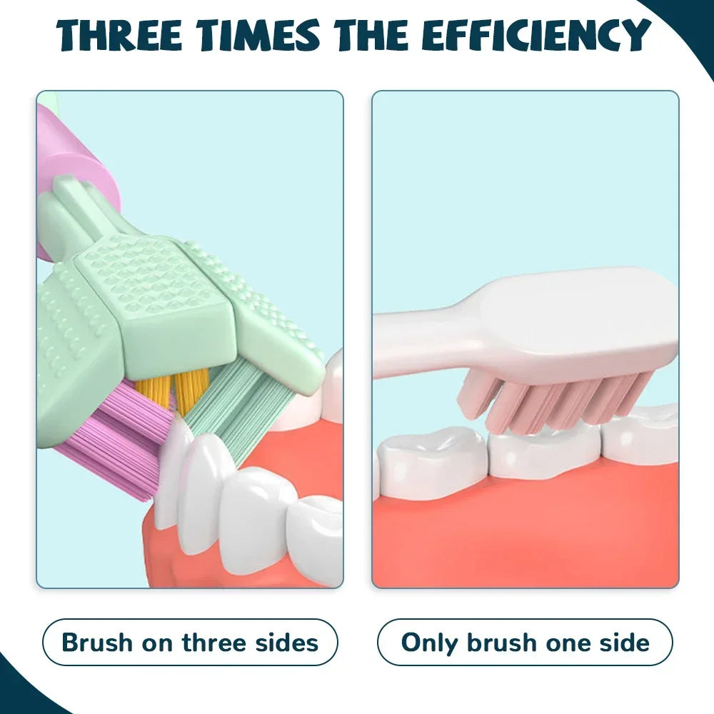 🔥3D Stereo Three-Sided Toothbrush The Ultimate in oral care Innovation