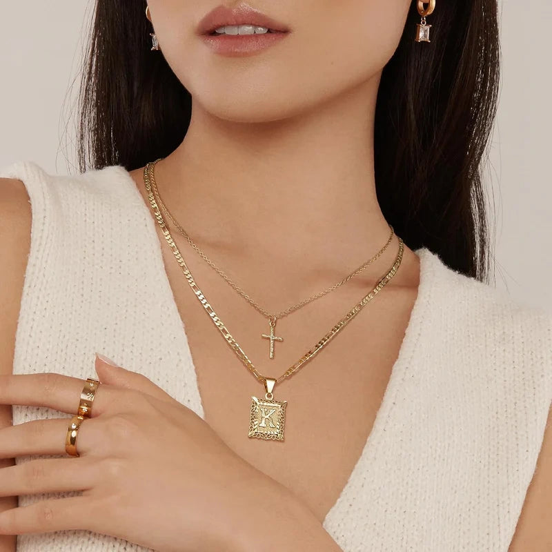【LAST DAY 49% OFF】Initial Letter Pendant Necklaces