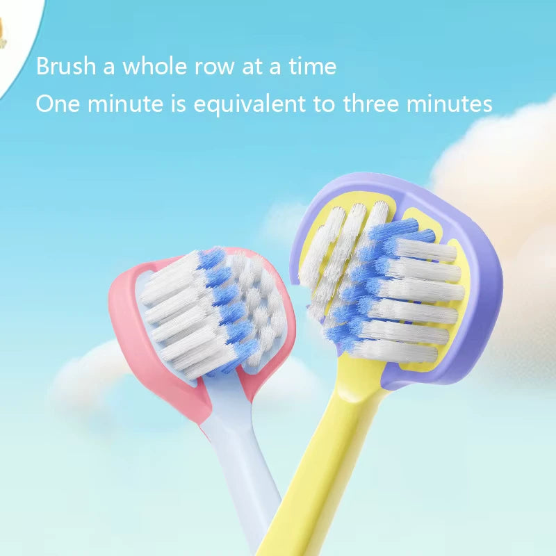 2PCS Kids' Three-Sided Toothbrushes⏰