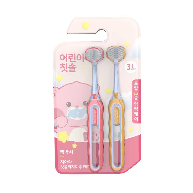 2PCS Kids' Three-Sided Toothbrushes⏰