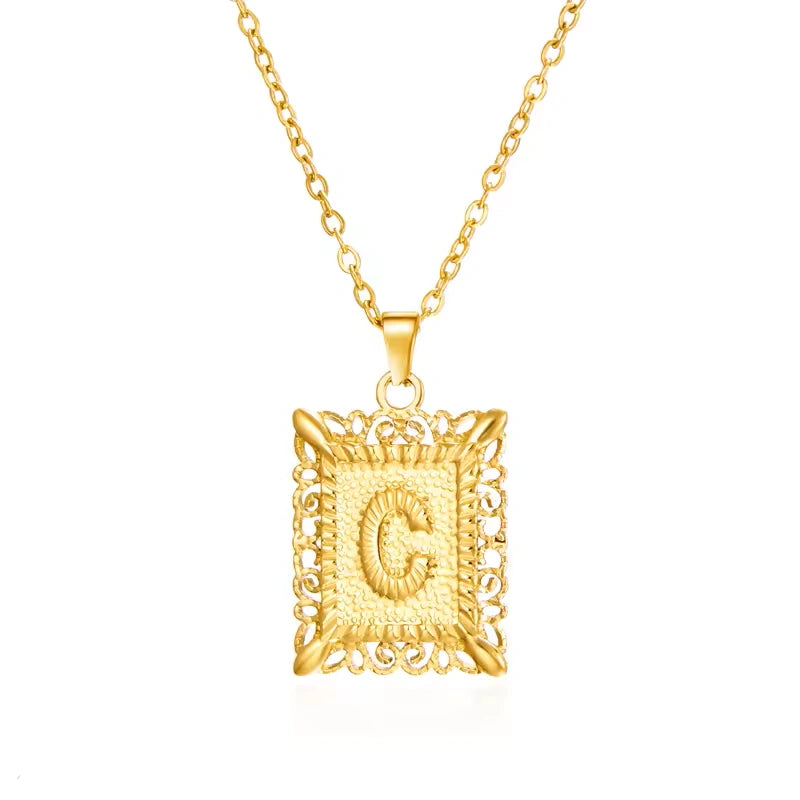 【LAST DAY 49% OFF】Initial Letter Pendant Necklaces