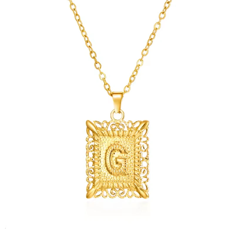 【LAST DAY 49% OFF】Initial Letter Pendant Necklaces
