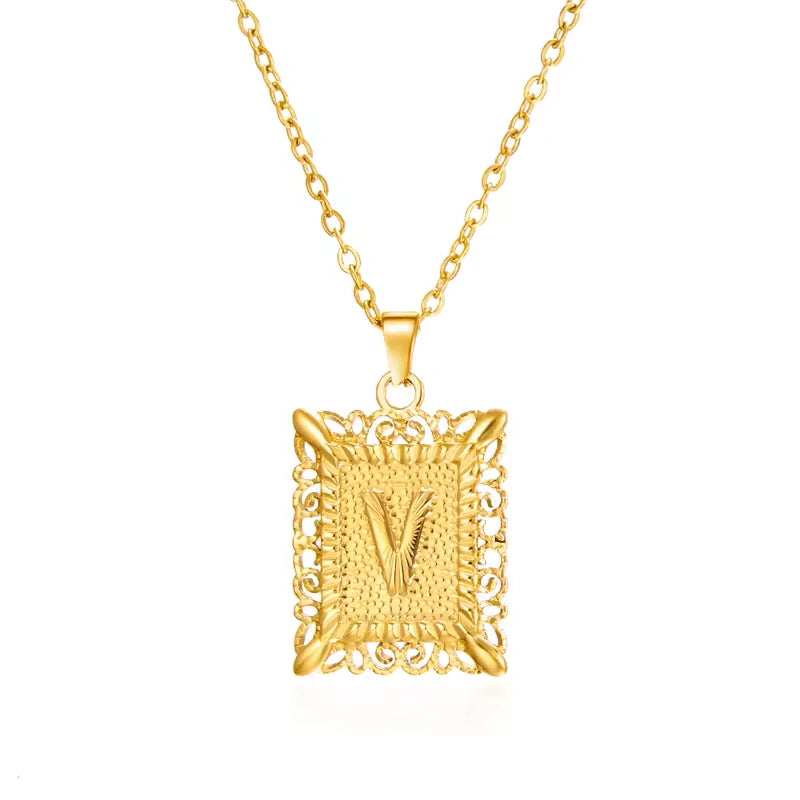 【LAST DAY 49% OFF】Initial Letter Pendant Necklaces