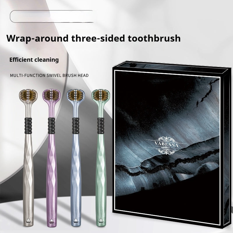 🔥2024 Newest 3-Sided Soft Bristle Toothbrush